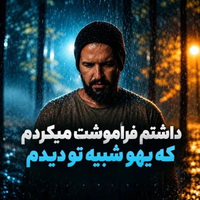 کاور آهنگ داشتم فراموشت میکردم که یهو شبیه تو دیدم