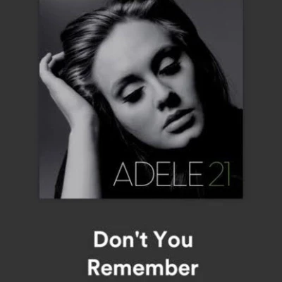 کاور آهنگ Don't you remember