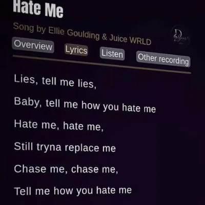 کاور آهنگ hate me