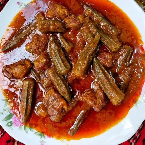 طرز تهیه خورشت بامیه مجلسی + راز خوشمزگی + تمام نکات